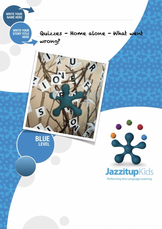 Blue Age Level at Jazzitup Kids English Language Course Blue Age Level workbook at Jazzitup Kids English Language Course